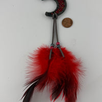 Spirit Wolf Dreamcatchers/Leather Keychains-Earth Fairy Holistics