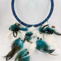 Spirit Wolf Dreamcatchers/Leather Keychains-Earth Fairy Holistics