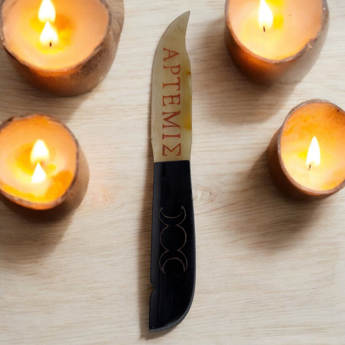 Mystic Bone & Horn Athames: Engraved Tools of Sacred Craft-Earth Fairy Holistics