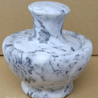 White Marble Mortar & Pestle 3.75"W x 3.75"H-Earth Fairy Holistics