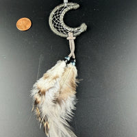 Spirit Wolf Dreamcatchers/Leather Keychains-Earth Fairy Holistics