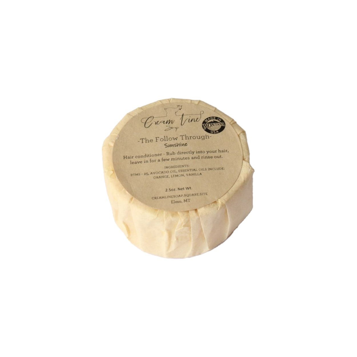 Cream Line Soap Hair Conditioner Bar - Sunshine-Earth Fairy Holistics
