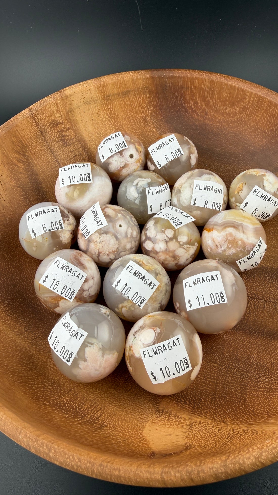 Flower Agate Spheres-Earth Fairy Holistics