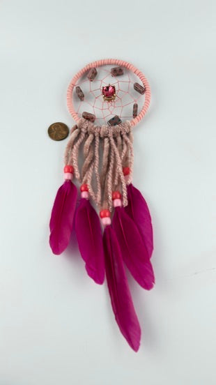 Spirit Wolf Dreamcatchers/Leather Keychains-Earth Fairy Holistics
