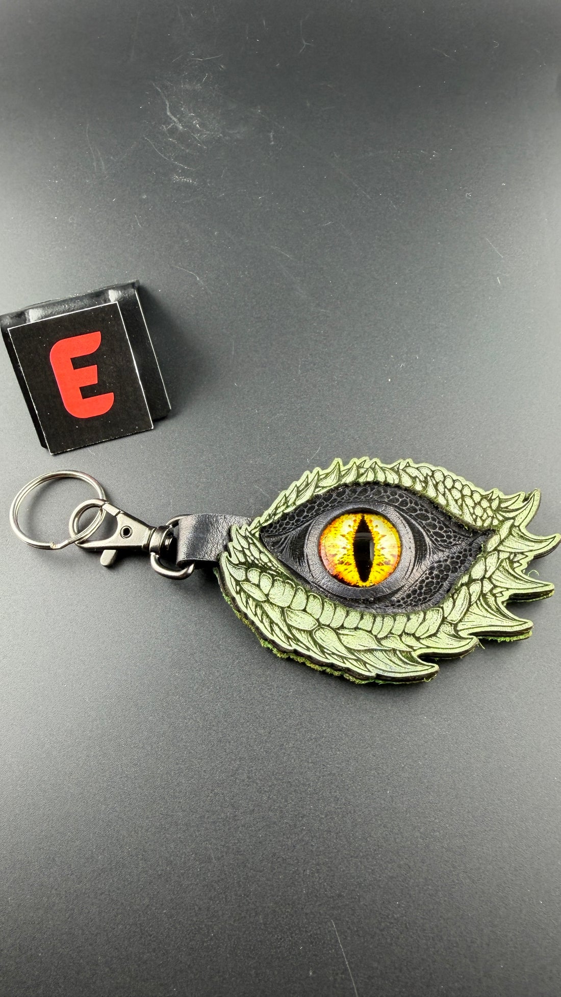 Spirit Wolf Leather Eye Keychains