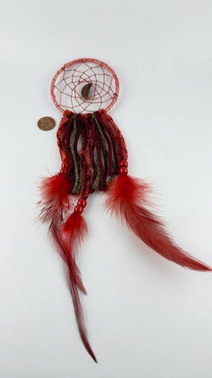 Spirit Wolf Dreamcatchers/Leather Keychains-Earth Fairy Holistics