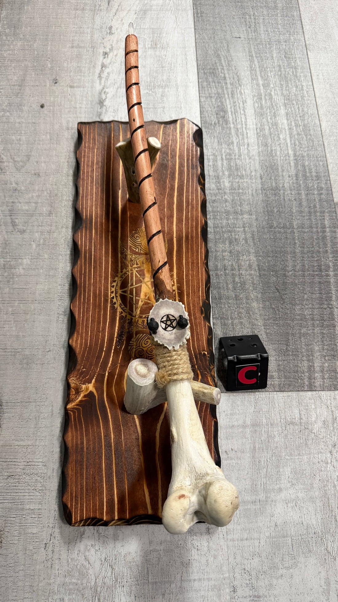 Deer Bone & Clear Quartz Handmade Wands (Various Options)