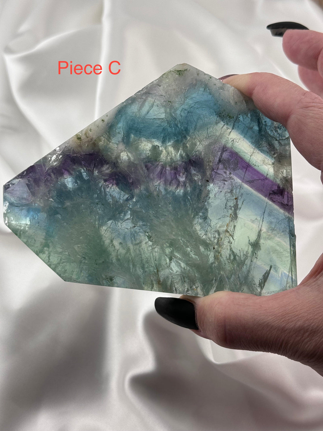 Feather Fluorite Slabs-Earth Fairy Holistics