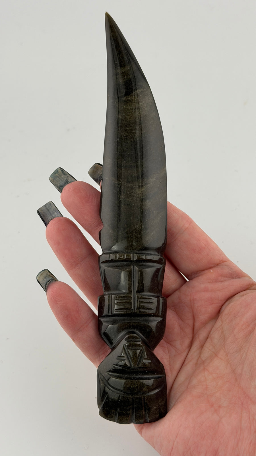 Gold Sheen Obsidian Athame-Earth Fairy Holistics