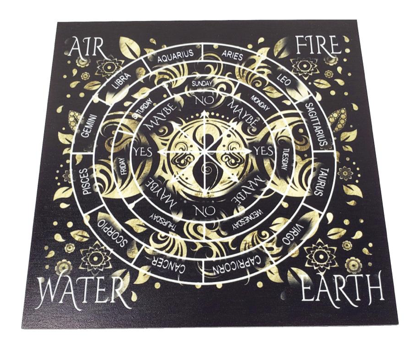 Triple Moon Goddess Pendulum / Altar Board 8"