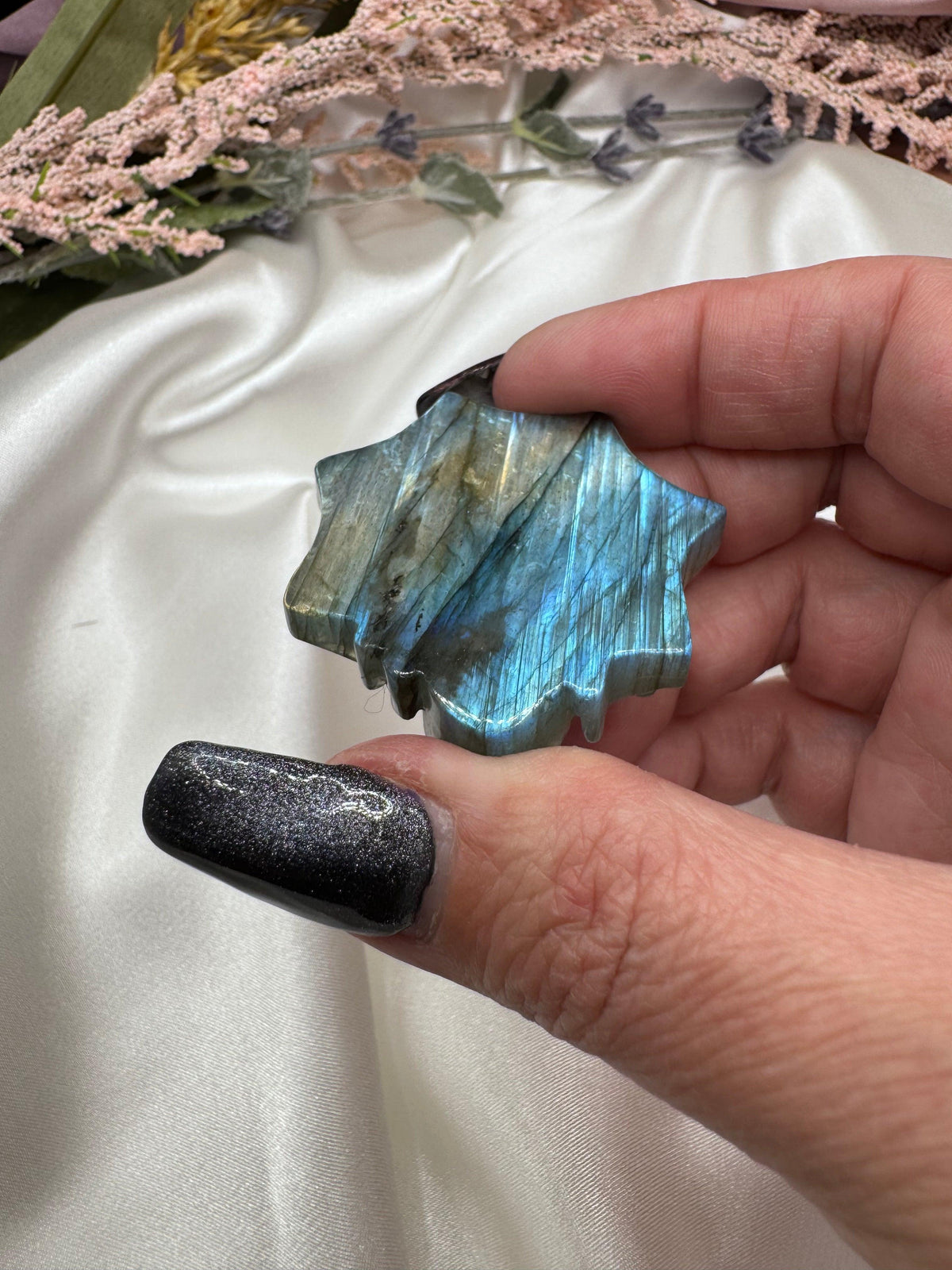 Labradorite Spider Carving-Earth Fairy Holistics