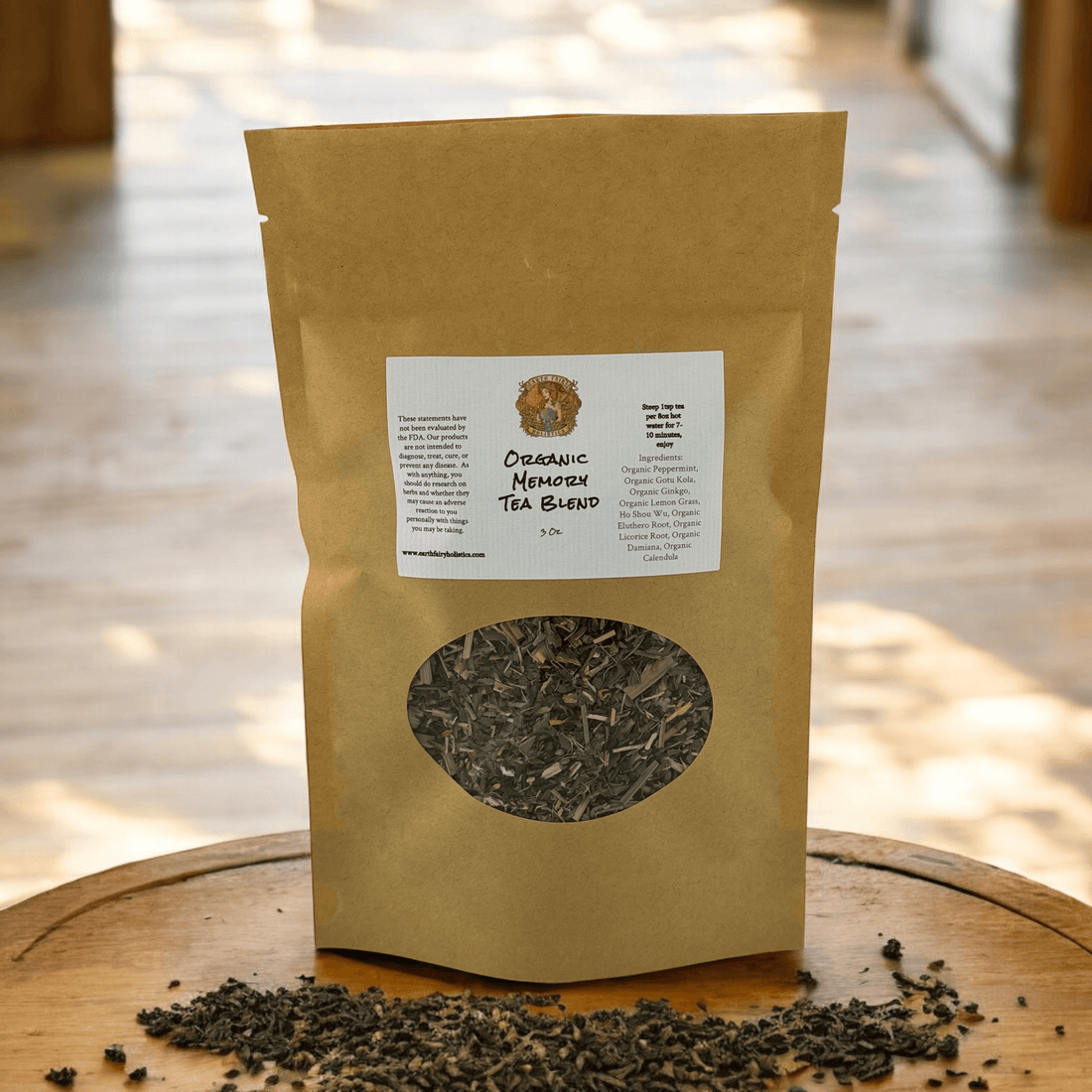 Organic Memory Tea Blend-Earth Fairy Holistics