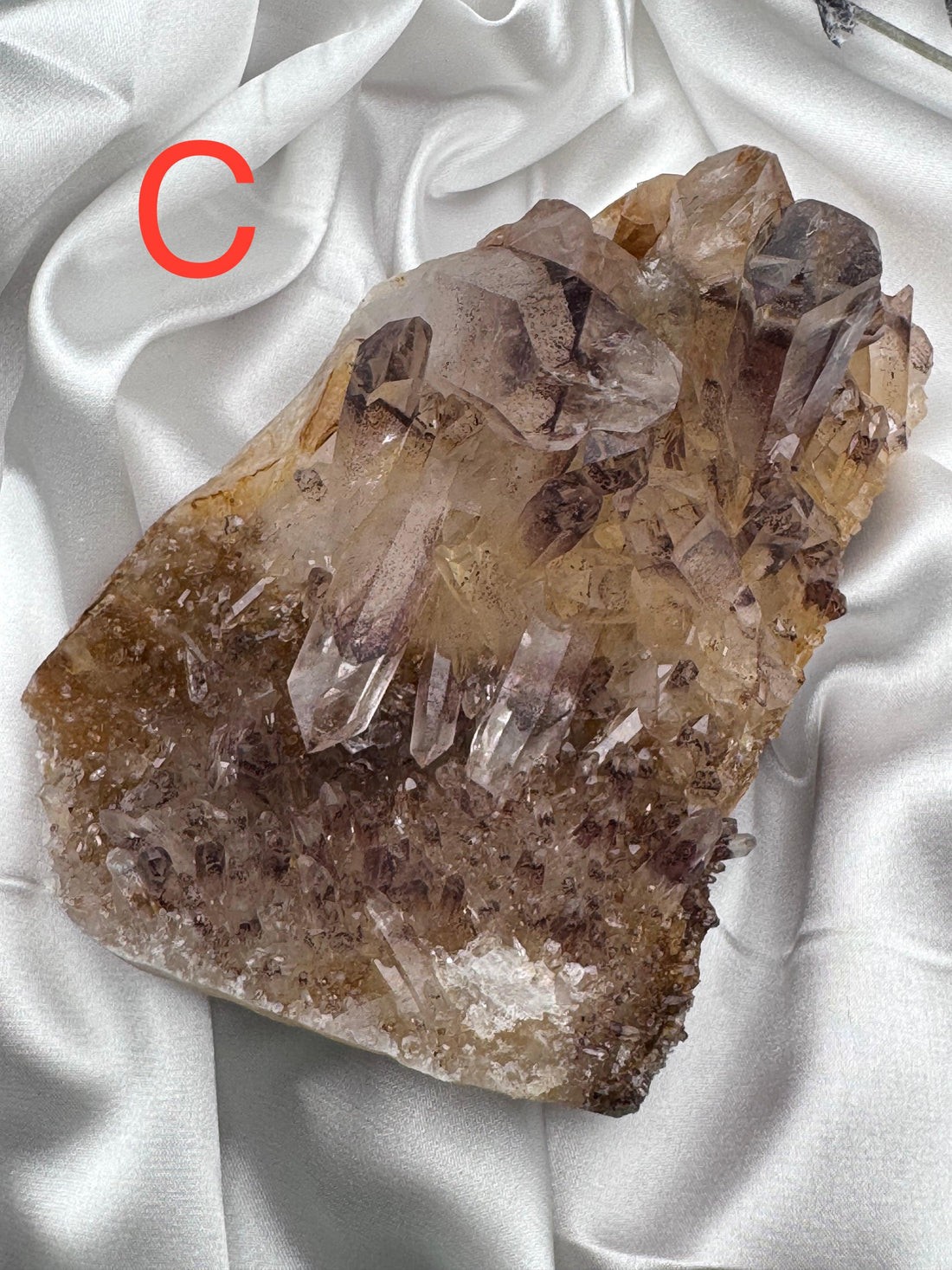 Sunset Phantom Quartz Clusters-Earth Fairy Holistics