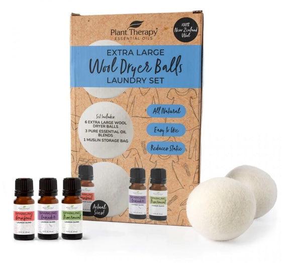 Wool Dryer Balls Laundry Set-Earth Fairy Holistics