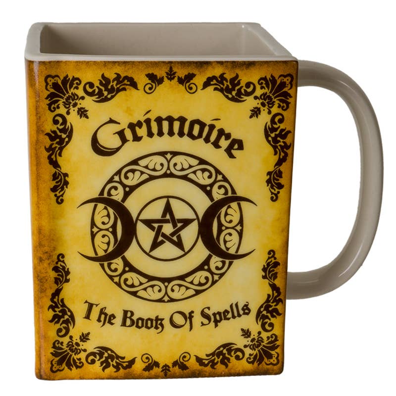 Book of Grimoire Spells Book-Shaped Mug-Earth Fairy Holistics