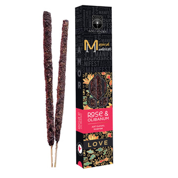 Love Rose & Olibanum Magical Manifest Incense Sticks-Earth Fairy Holistics