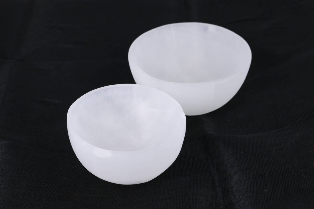 Deep Selenite Smudge Bowl (3 in.)-Earth Fairy Holistics