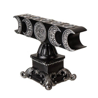 15641 Triple Moon Candleholder-Earth Fairy Holistics