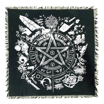 Pentagram Altar Cloth (24 x 24 in.)-Earth Fairy Holistics