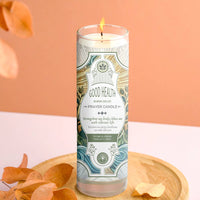 Prayer Candle - Good Health (8") (9.5 oz)-Earth Fairy Holistics