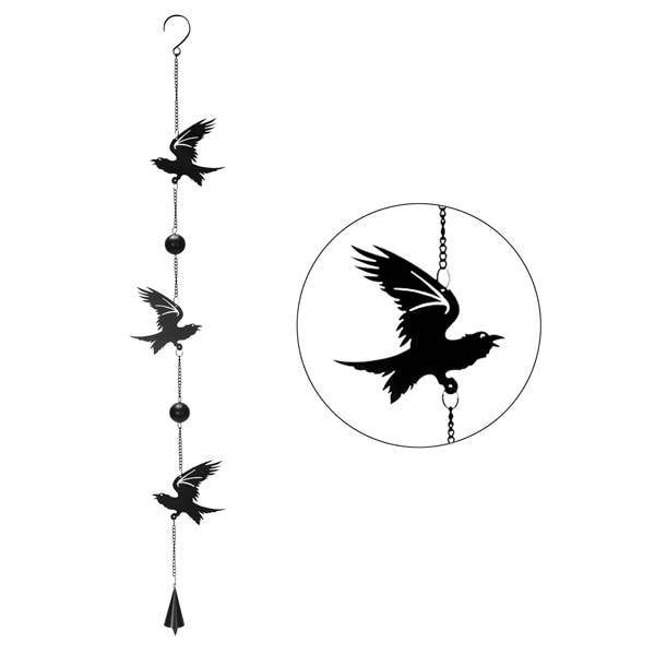 Alchemy Gothic Metal Hanging Decoration Raven-Earth Fairy Holistics