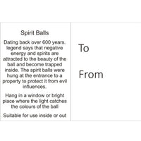 Witch's Ball (Spirit Ball) - Multicoloured Pink (10cm)-Earth Fairy Holistics