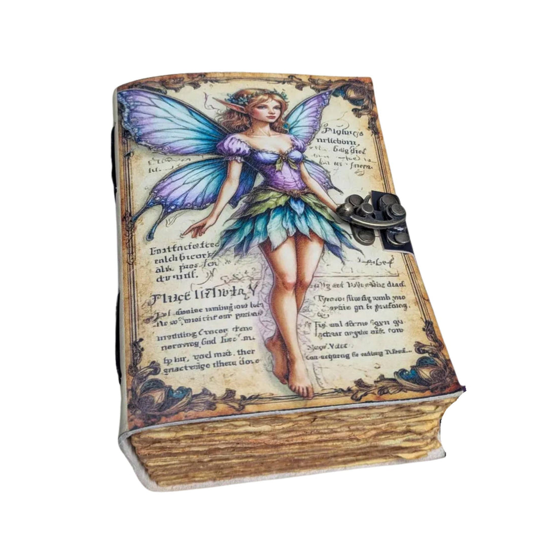 Fairy Leather Journal Celtic Gothic Journal Notebook Gift-Earth Fairy Holistics
