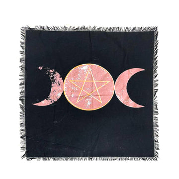 Triple Moon Altar Cloth (18 x 18 in.)-Earth Fairy Holistics
