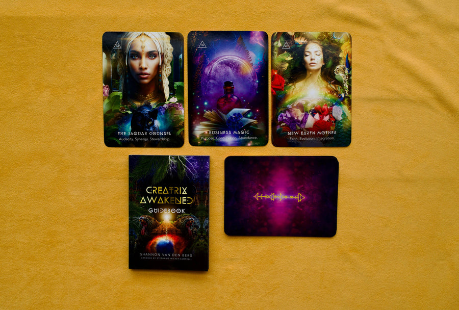 Creatrix Awakened Oracle Deck: 33 Cards & 126 Pg Book)-Earth Fairy Holistics