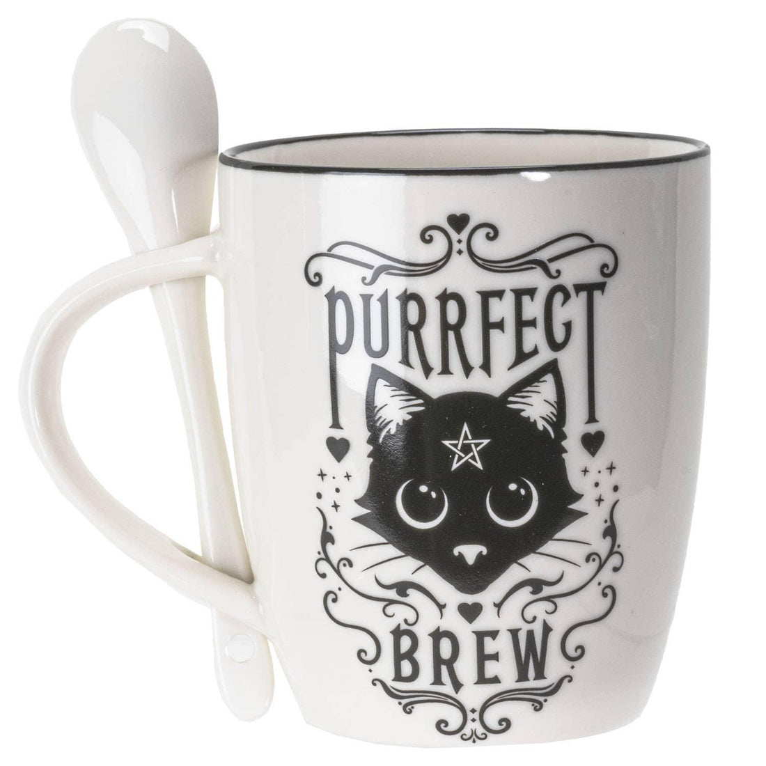 Purrfect Brew Mug & Spoon Set-Earth Fairy Holistics