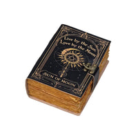 Leather Spellbook Dark Witchcraft Journal Diary Notebook-Earth Fairy Holistics