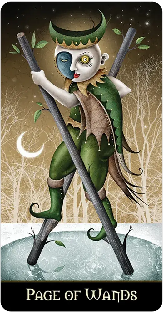 Deviant Moon Tarot Borderless Miniature Edition-Earth Fairy Holistics