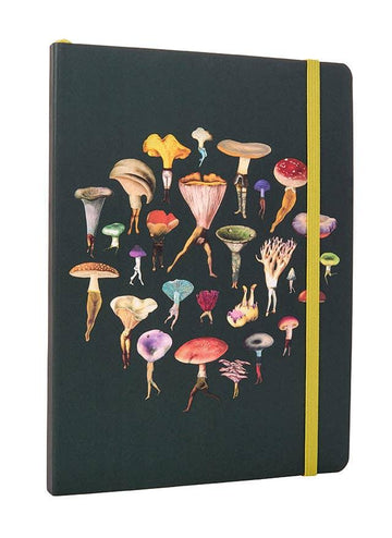 Art of Nature: Fungi Softcover Notebook-Earth Fairy Holistics