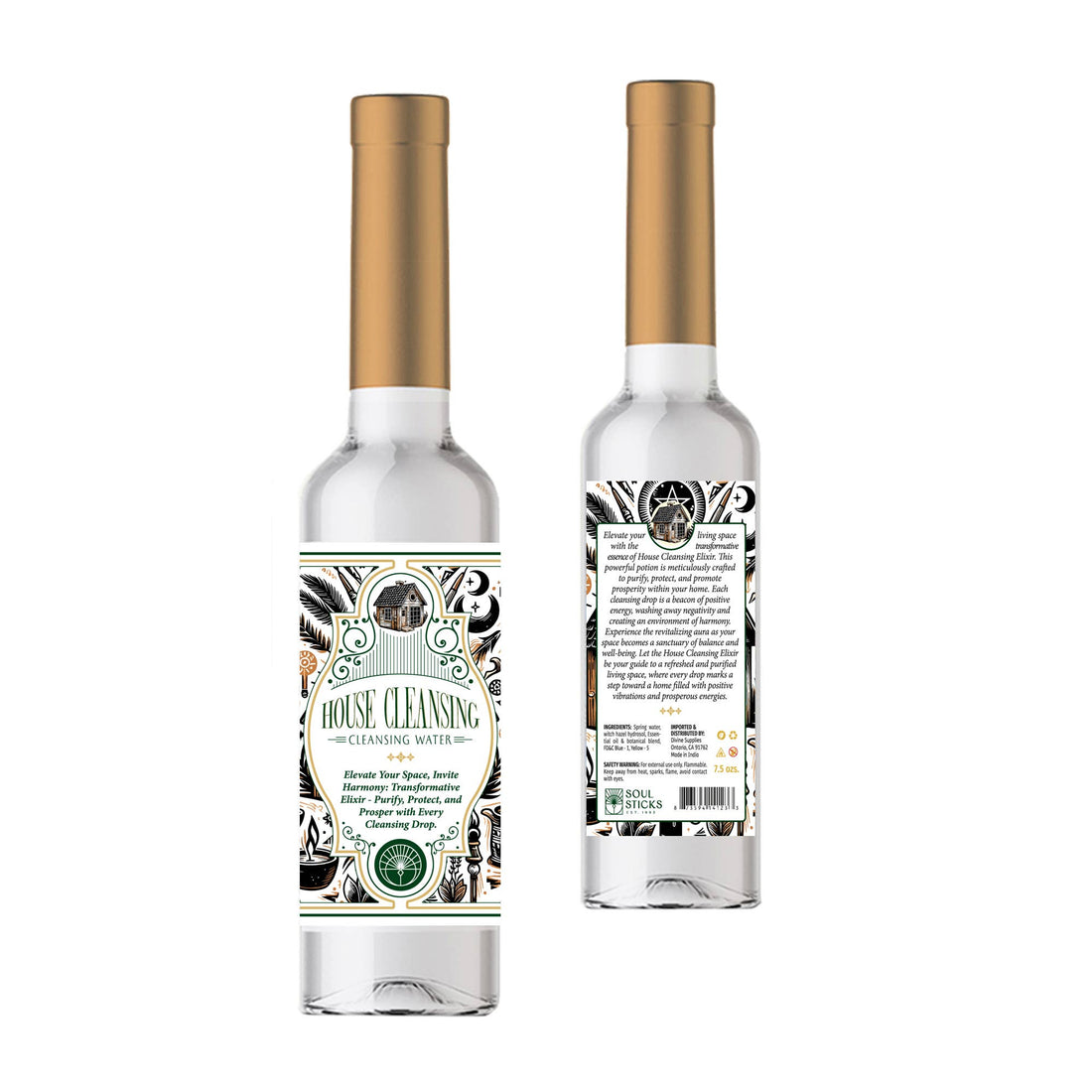 House Cleansing Spiritual Water (7.5 oz.)-Earth Fairy Holistics