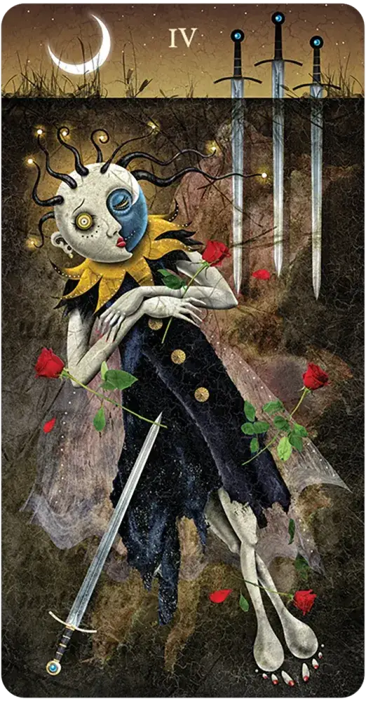 Deviant Moon Tarot Borderless Miniature Edition-Earth Fairy Holistics