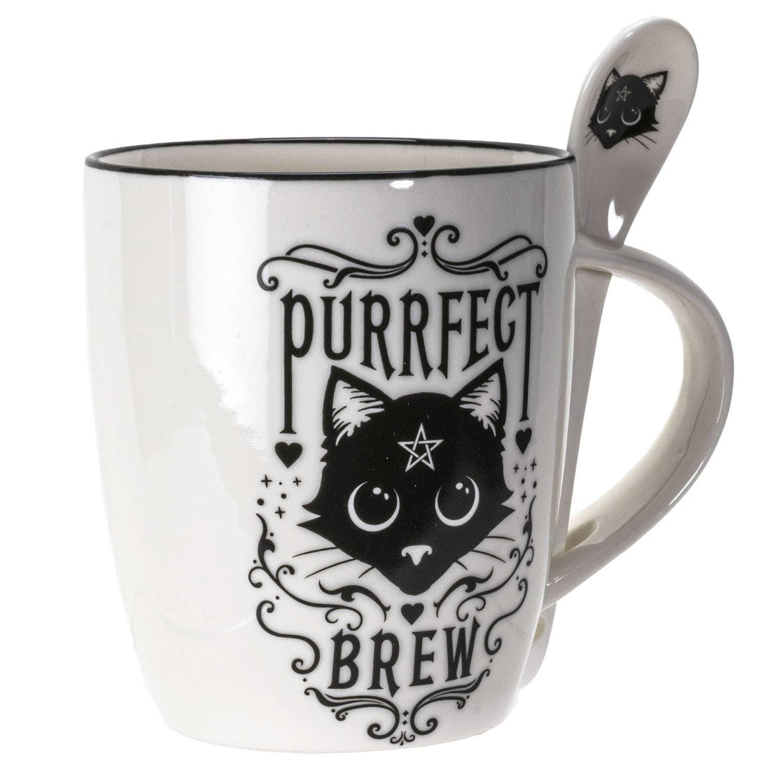 Purrfect Brew Mug & Spoon Set-Earth Fairy Holistics