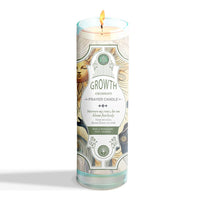 Prayer Candle - Growth (8") (9.5 oz)-Earth Fairy Holistics