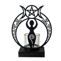 15880 Danu Goddess Tealight Holder-Earth Fairy Holistics