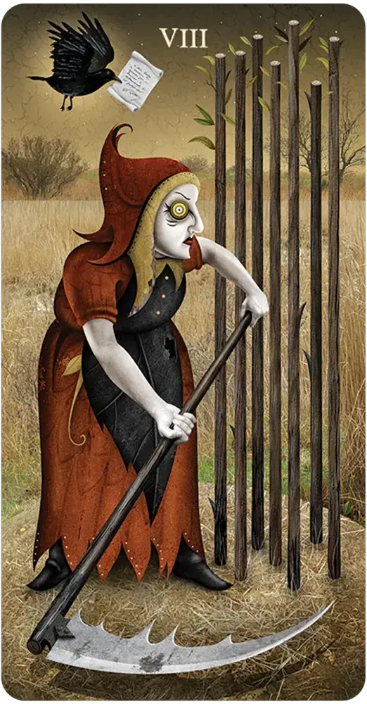 Deviant Moon Tarot Borderless Miniature Edition-Earth Fairy Holistics