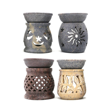 STONE OIL LAMP 3" SET OF 4-Earth Fairy Holistics