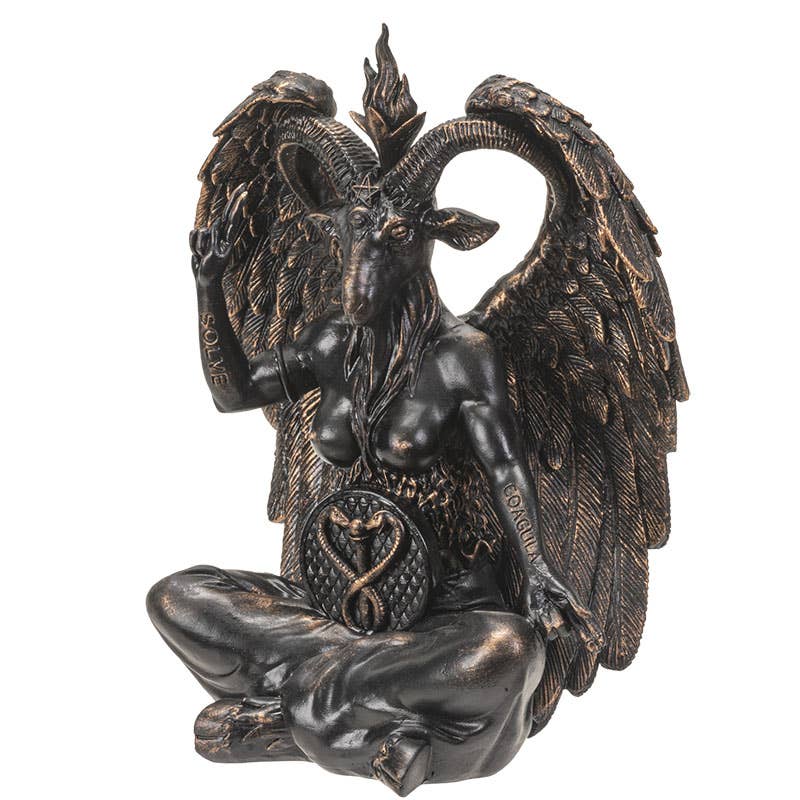 15198 Baphomet Statue 8 Inch Halloween Decor C/8-Earth Fairy Holistics