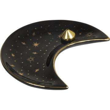 Ceramic Incense Burner - Moon (Each)-Earth Fairy Holistics