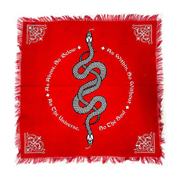 Serpent Altar Cloth (18 x 18 in.)-Earth Fairy Holistics
