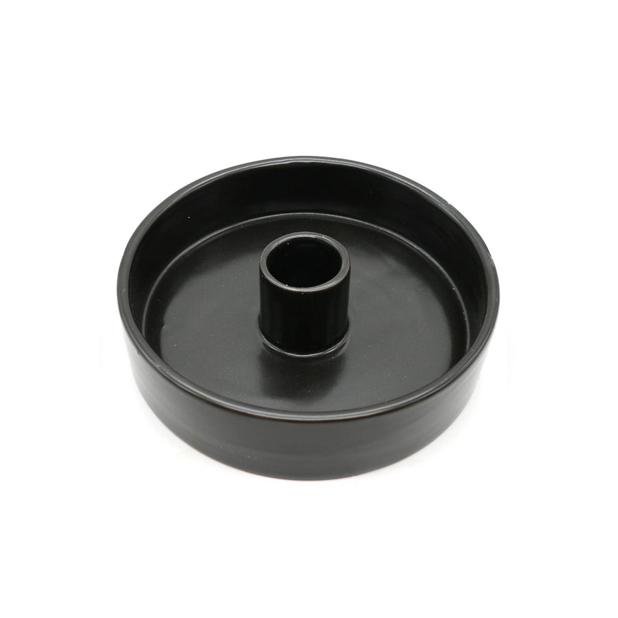 Ceramic Palo Santo Burner (4 in.) - Black-Earth Fairy Holistics