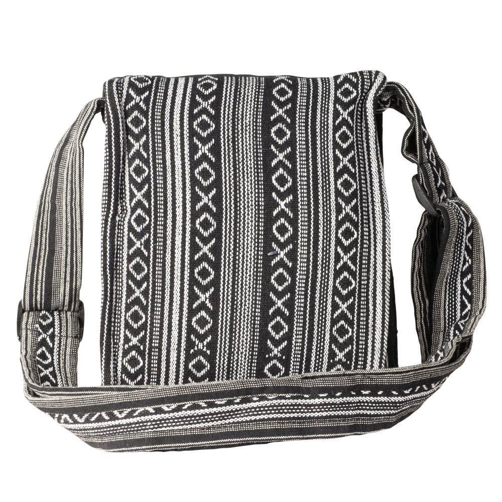 Black Sun & Moon Crossbody With Flap Closure-Earth Fairy Holistics