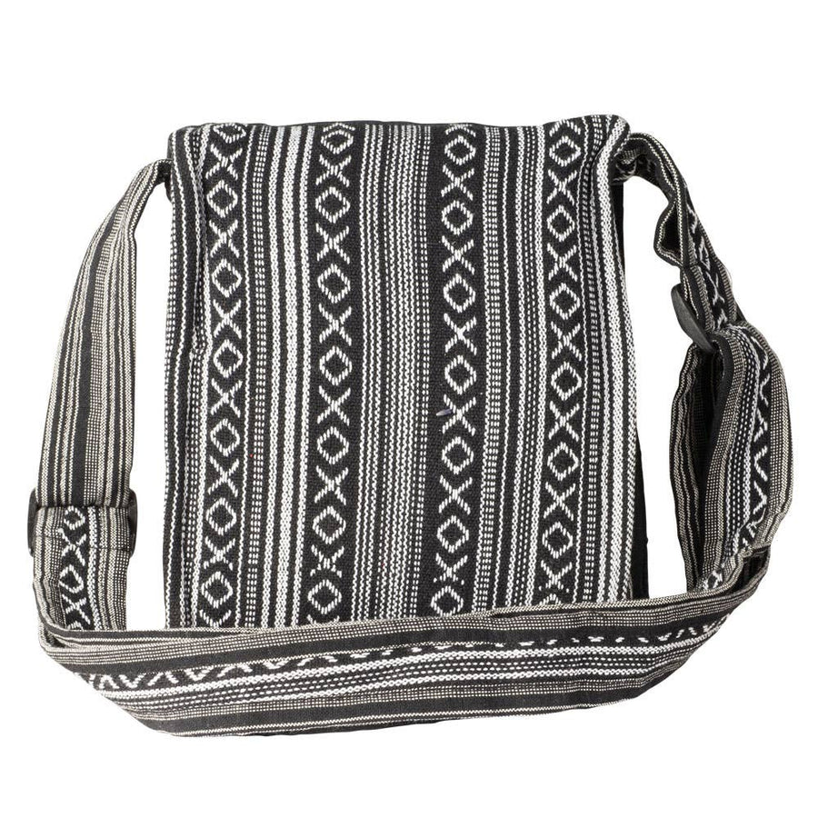 Black Sun & Moon Crossbody With Flap Closure-Earth Fairy Holistics