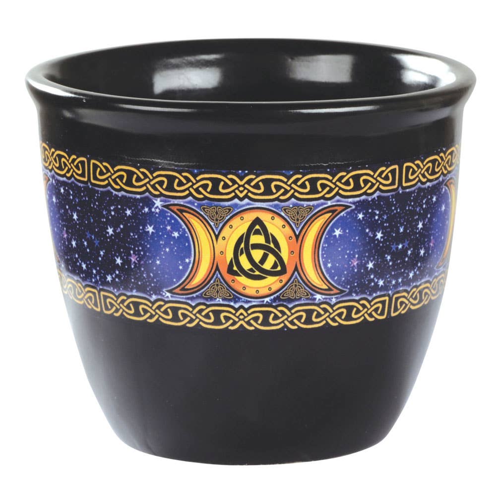 Triple Moon Smudge Pot-Earth Fairy Holistics