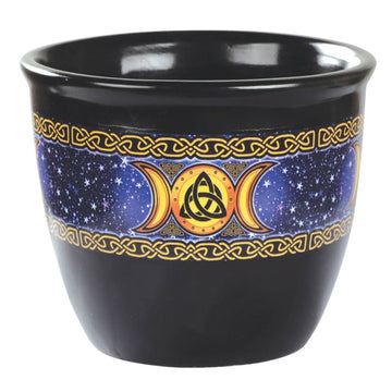 Triple Moon Smudge Pot-Earth Fairy Holistics