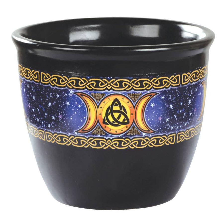Triple Moon Smudge Pot-Earth Fairy Holistics