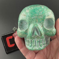 Chrysoprase Skulls